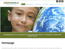 Tablet Screenshot of greenworldrestoration.org